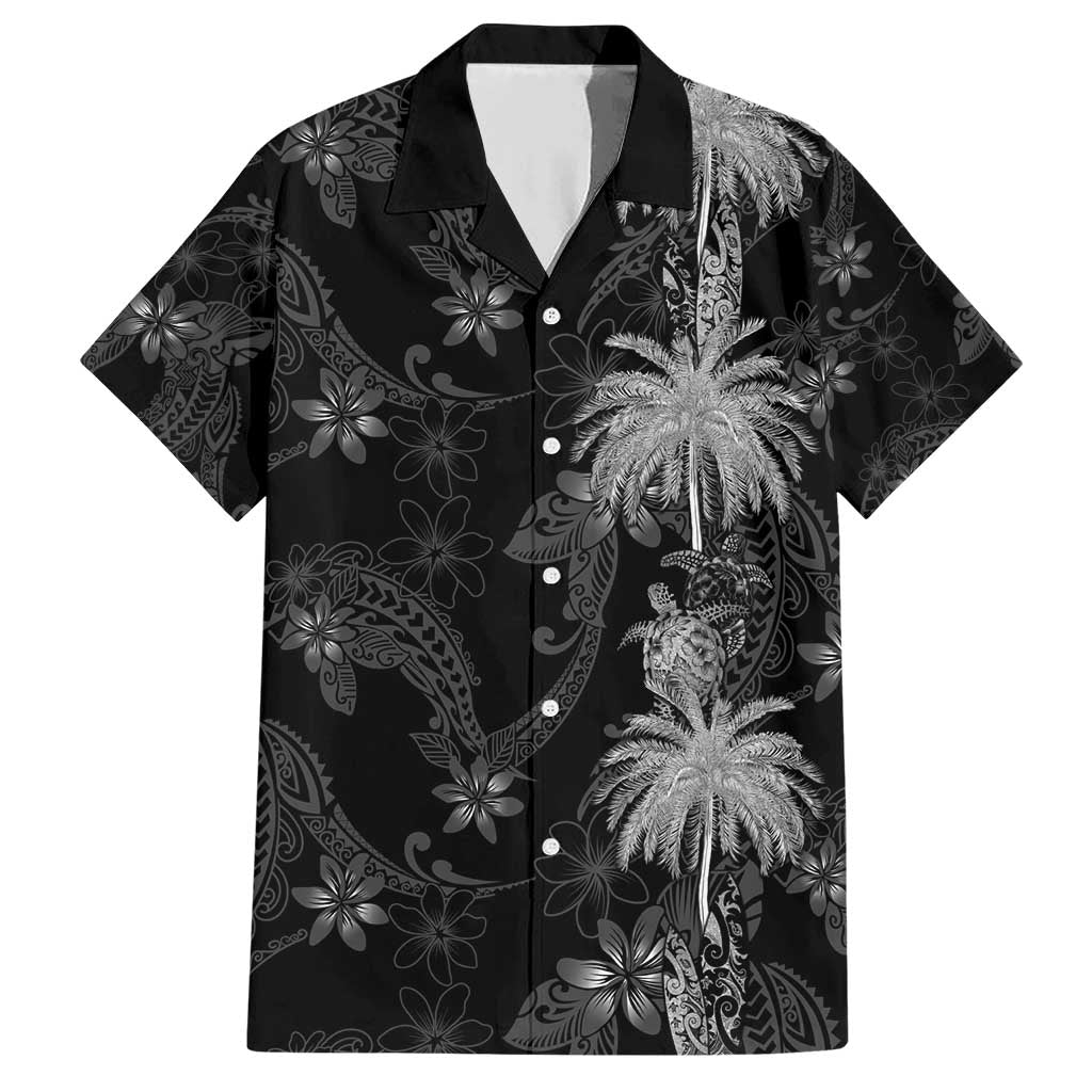 Hawaiian Honu And Surfboards Family Matching Short Sleeve Bodycon Dress and Hawaiian Shirt Silver Style - Polynesian Pride