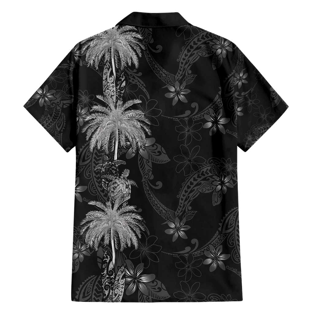 Hawaiian Honu And Surfboards Family Matching Short Sleeve Bodycon Dress and Hawaiian Shirt Silver Style - Polynesian Pride