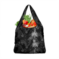 Hawaiian Honu And Surfboards Grocery Bag Silver Style LT05 1-pack One Size Silver - Polynesian Pride