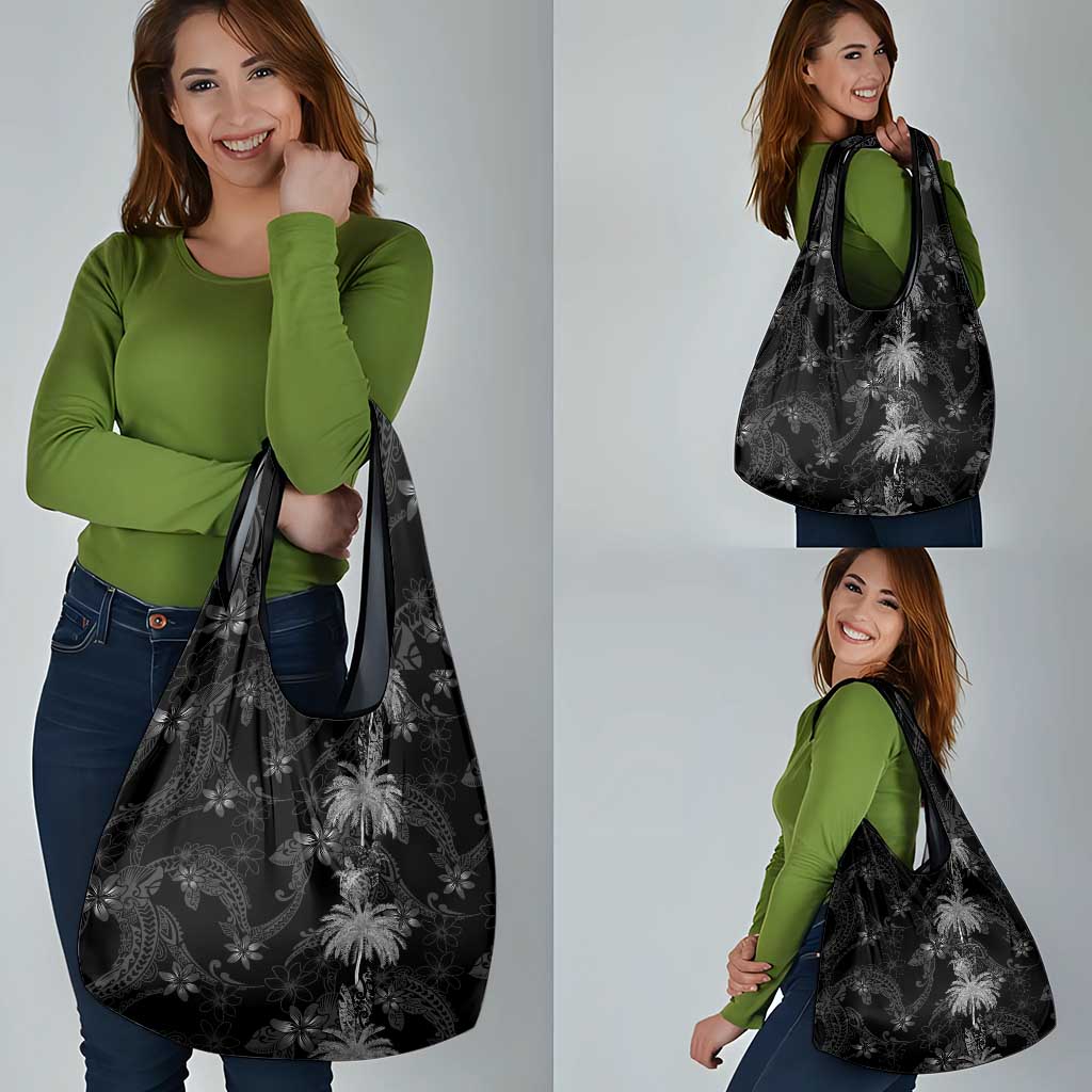 Hawaiian Honu And Surfboards Grocery Bag Silver Style LT05 - Polynesian Pride