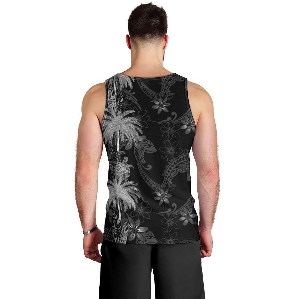 Hawaiian Honu And Surfboards Men Tank Top Silver Style LT05 - Polynesian Pride