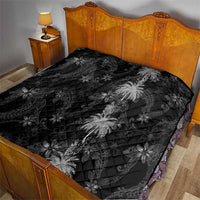 Hawaiian Honu And Surfboards Quilt Silver Style - Polynesian Pride