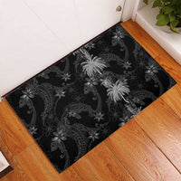 Hawaiian Honu And Surfboards Rubber Doormat Silver Style LT05 - Polynesian Pride