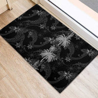 Hawaiian Honu And Surfboards Rubber Doormat Silver Style LT05 - Polynesian Pride