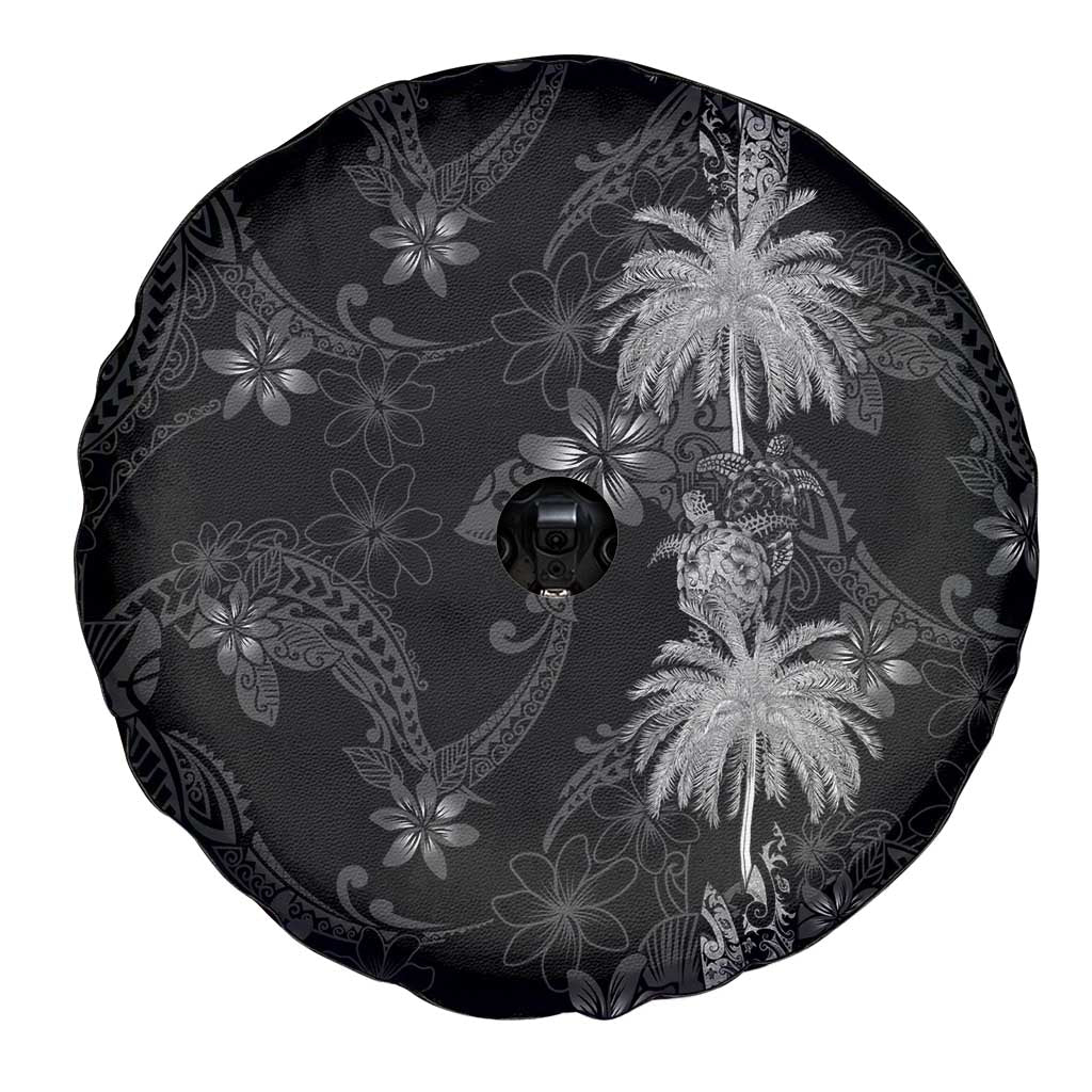 Hawaiian Honu And Surfboards Spare Tire Cover Silver Style - Polynesian Pride