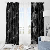 Hawaiian Honu And Surfboards Window Curtain Silver Style - Polynesian Pride