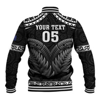 Custom New Zealand Maori Tiki Rugby Baseball Jacket Go Aotearoa Maori Pattern