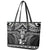 Custom New Zealand Maori Tiki Rugby Leather Tote Bag Go Aotearoa Maori Pattern