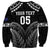 Custom New Zealand Maori Tiki Rugby Sweatshirt Go Aotearoa Maori Pattern