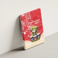 Puerto Rico Canvas Wall Art Coqui Frog With Polynesian Pattern LT05 - Polynesian Pride