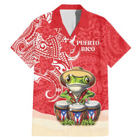 Personalized Puerto Rico Family Matching Mermaid Dress and Hawaiian Shirt Coqui Frog With Polynesian Pattern - Polynesian Pride