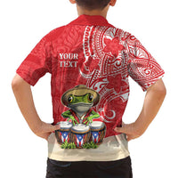 Personalized Puerto Rico Family Matching Puletasi and Hawaiian Shirt Coqui Frog With Polynesian Pattern LT05 - Polynesian Pride