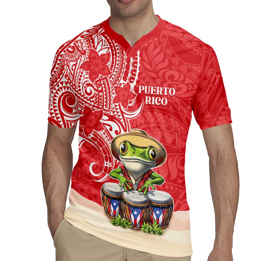 Personalized Puerto Rico Rugby Jersey Coqui Frog With Polynesian Pattern LT05 - Polynesian Pride