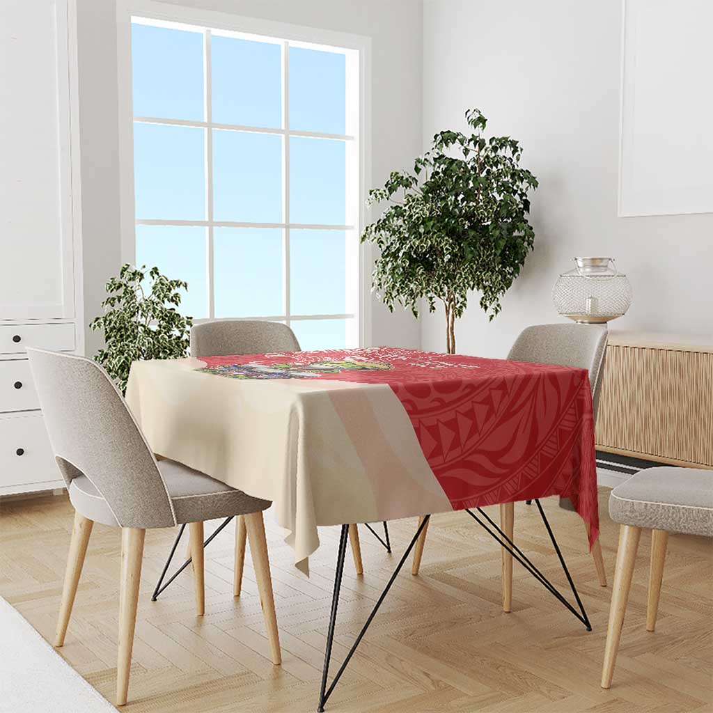Puerto Rico Tablecloth Coqui Frog With Polynesian Pattern LT05 - Polynesian Pride