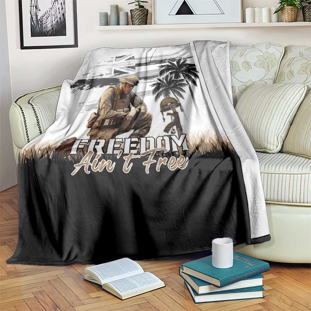 Hawaii Veterans Day Blanket Honor The Fallen Flag Grunge Style