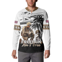 Hawaii Veterans Day Button Sweatshirt Honor The Fallen Flag Grunge Style LT05 - Polynesian Pride