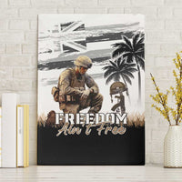 Hawaii Veterans Day Canvas Wall Art Honor The Fallen Flag Grunge Style LT05 Without Frame White - Polynesian Pride