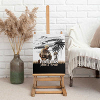 Hawaii Veterans Day Canvas Wall Art Honor The Fallen Flag Grunge Style LT05 - Polynesian Pride