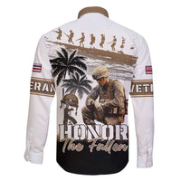 Hawaii Veterans Day Family Matching Short Sleeve Bodycon Dress and Hawaiian Shirt Honor The Fallen Flag Grunge Style LT05 - Polynesian Pride