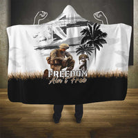 Hawaii Veterans Day Hooded Blanket Honor The Fallen Flag Grunge Style LT05 - Polynesian Pride