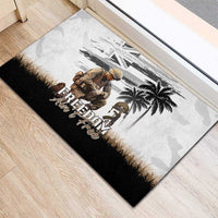 Hawaii Veterans Day Rubber Doormat Honor The Fallen Flag Grunge Style LT05 - Polynesian Pride