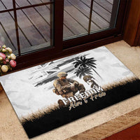 Hawaii Veterans Day Rubber Doormat Honor The Fallen Flag Grunge Style LT05 - Polynesian Pride