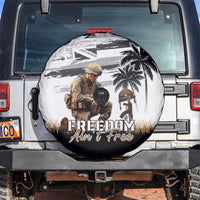 Hawaii Veterans Day Spare Tire Cover Honor The Fallen Flag Grunge Style LT05 White - Polynesian Pride