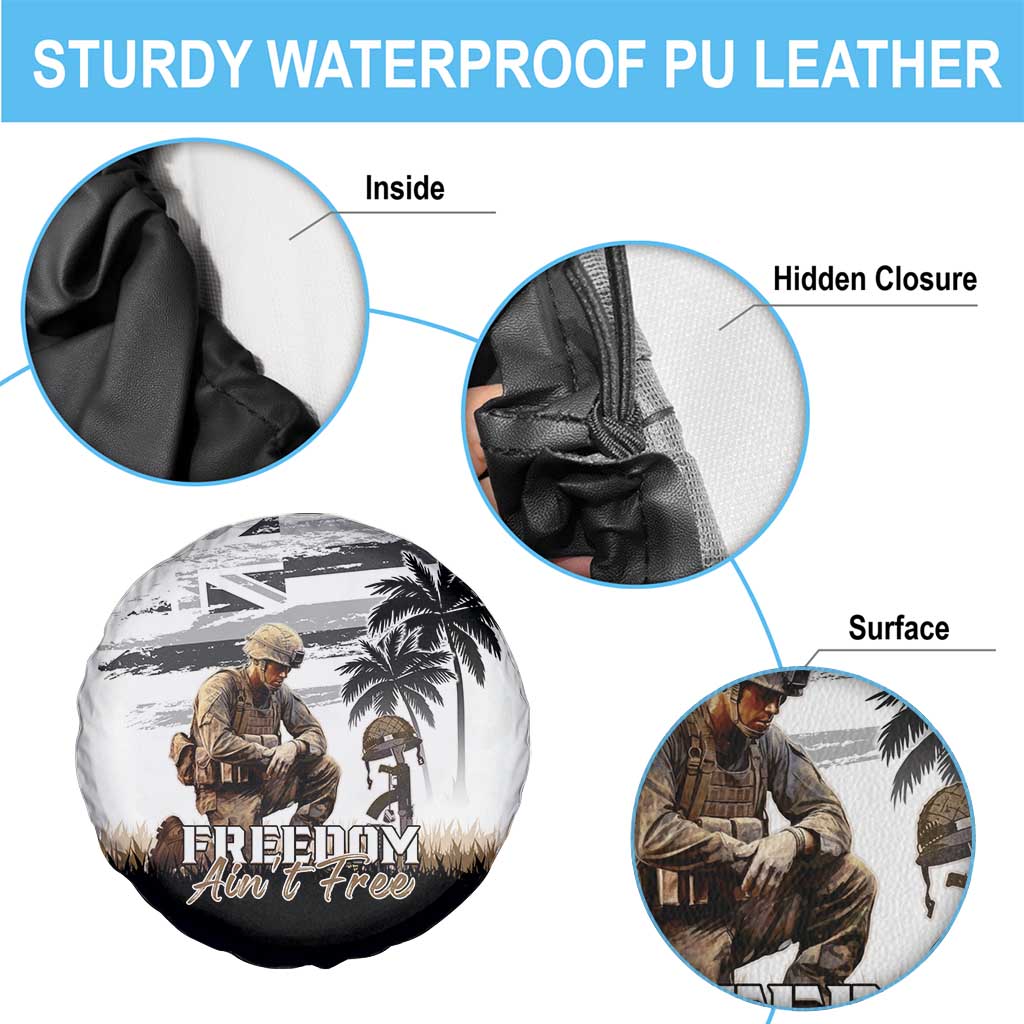 Hawaii Veterans Day Spare Tire Cover Honor The Fallen Flag Grunge Style LT05 - Polynesian Pride