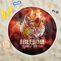 Hawaii Veterans Day Beach Blanket May We Never Forget Freedom Isn't Free LT05 One Size 150cm Red - Polynesian Pride