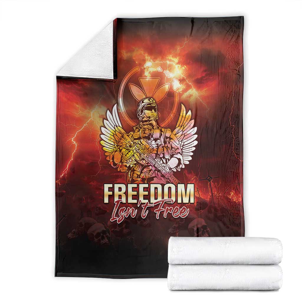Hawaii Veterans Day Blanket May We Never Forget Freedom Isn't Free LT05 - Polynesian Pride