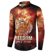 Hawaii Veterans Day Button Sweatshirt May We Never Forget Freedom Isn't Free LT05 - Polynesian Pride