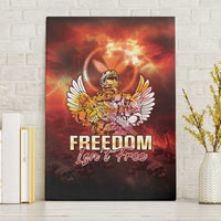 Hawaii Veterans Day Canvas Wall Art May We Never Forget Freedom Isn't Free LT05 Without Frame Red - Polynesian Pride