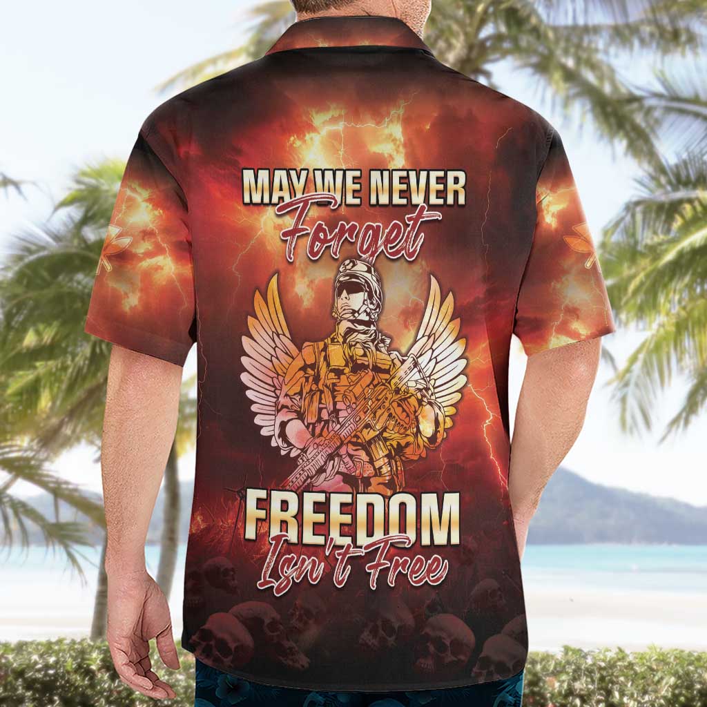 Hawaii Veterans Day Hawaiian Shirt May We Never Forget Freedom Isn't Free LT05 - Polynesian Pride