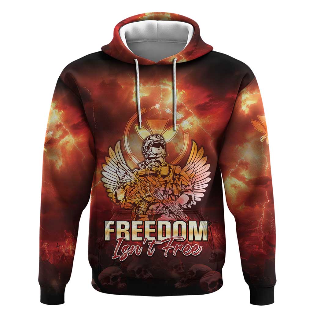 Hawaii Veterans Day Hoodie May We Never Forget Freedom Isn't Free