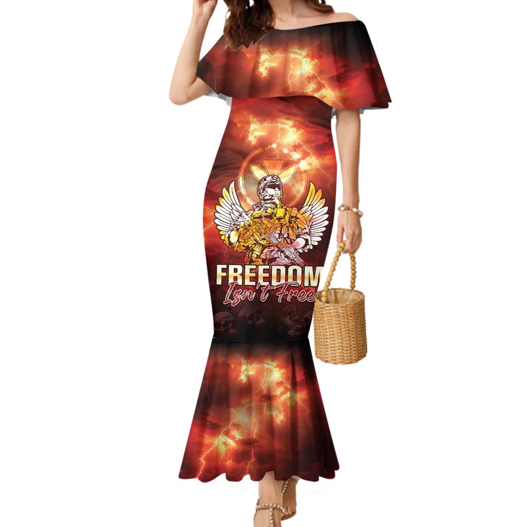 Hawaii Veterans Day Mermaid Dress May We Never Forget Freedom Isn't Free