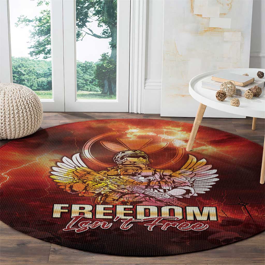 Hawaii Veterans Day Round Carpet May We Never Forget Freedom Isn't Free