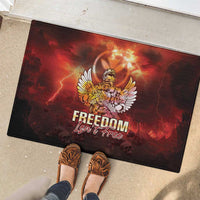 Hawaii Veterans Day Rubber Doormat May We Never Forget Freedom Isn't Free LT05 - Polynesian Pride