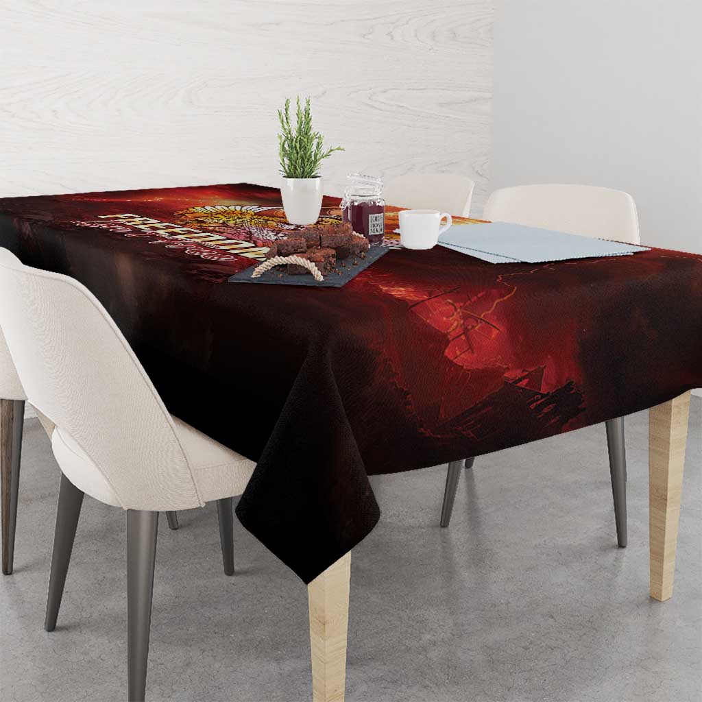 Hawaii Veterans Day Tablecloth May We Never Forget Freedom Isn't Free LT05 - Polynesian Pride