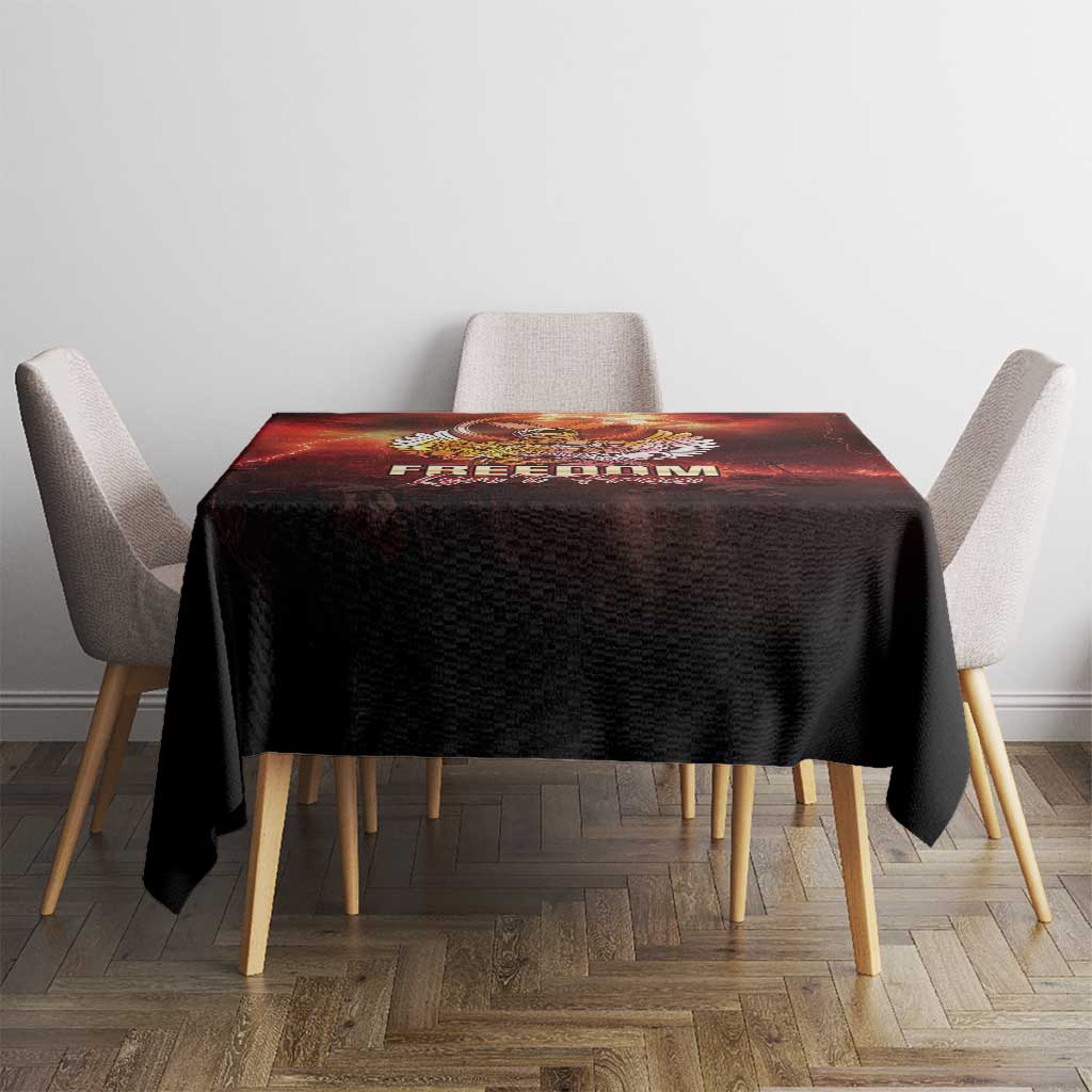Hawaii Veterans Day Tablecloth May We Never Forget Freedom Isn't Free LT05 - Polynesian Pride