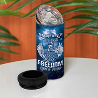 Federated States of Micronesia Veterans Day 4 in 1 Can Cooler Tumbler May We Never Forget Freedom Isn't Free