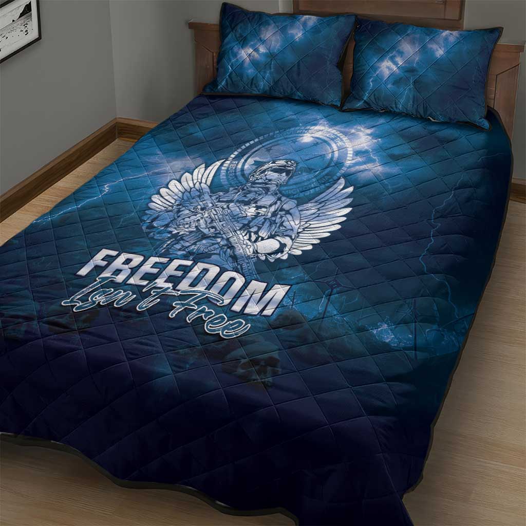 Federated States of Micronesia Veterans Day Quilt Bed Set May We Never Forget Freedom Isn't Free