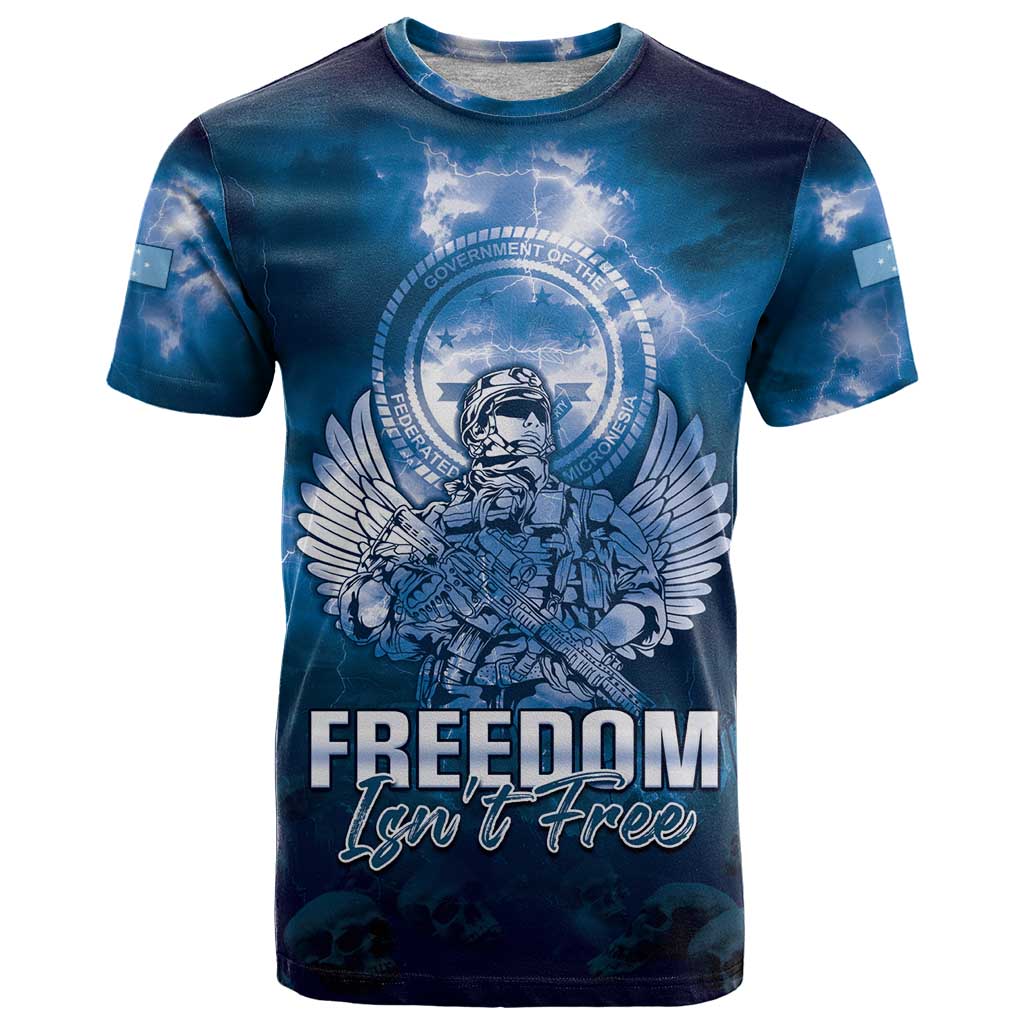 Federated States of Micronesia Veterans Day T Shirt May We Never Forget Freedom Isn't Free