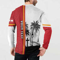 French Polynesia Armistice Day Button Sweatshirt Lest We Forget Flag Style LT05 - Polynesian Pride