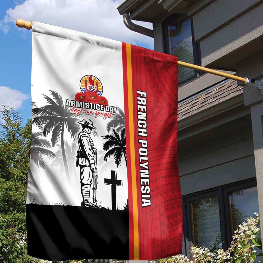 French Polynesia Armistice Day Garden Flag Lest We Forget Flag Style LT05 - Polynesian Pride