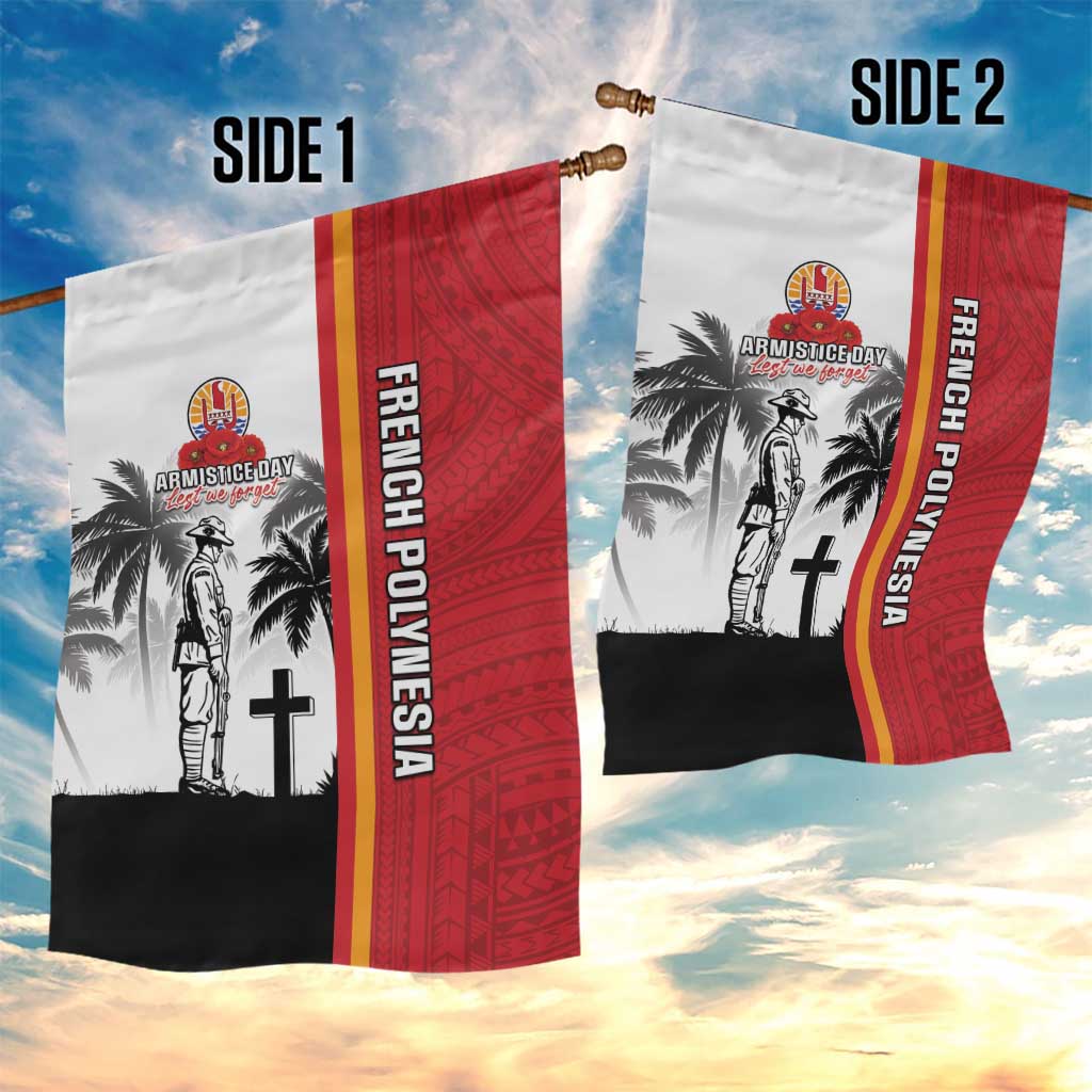 French Polynesia Armistice Day Garden Flag Lest We Forget Flag Style LT05 - Polynesian Pride