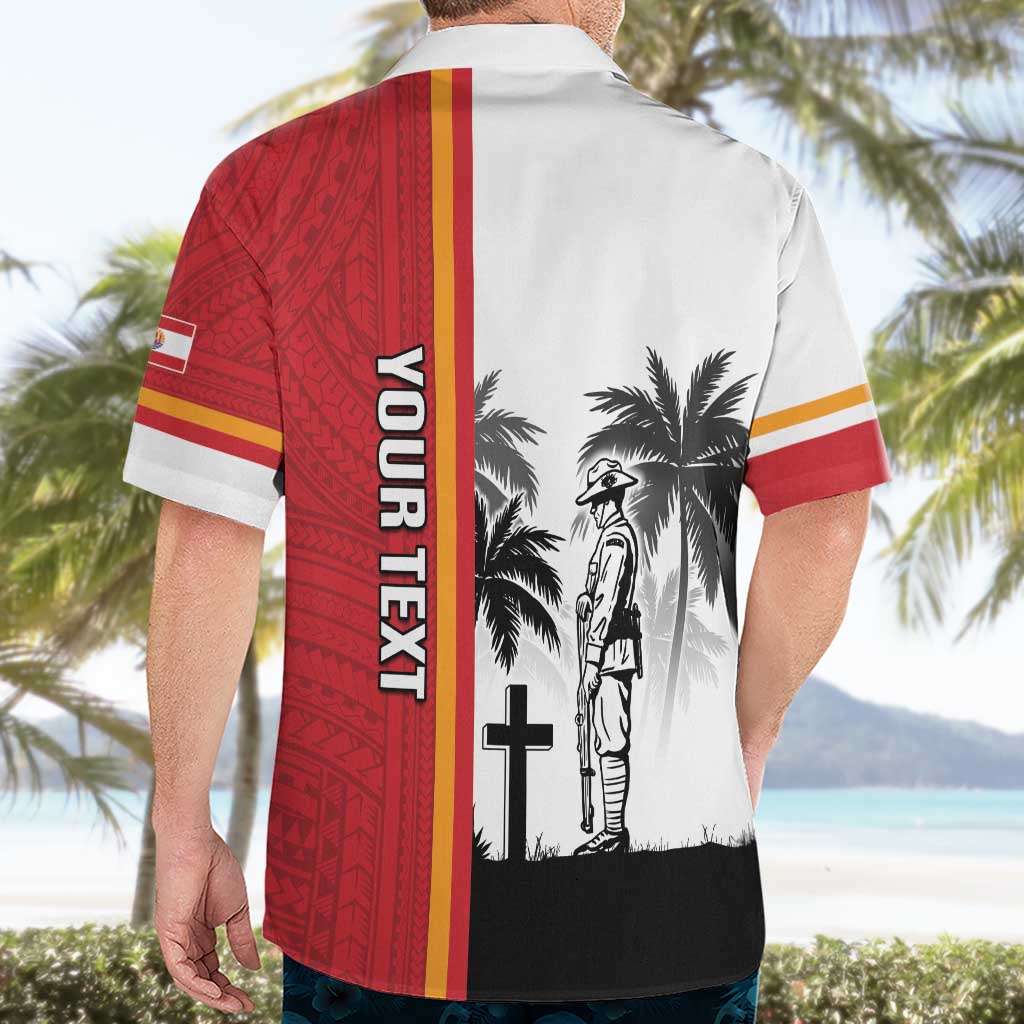 French Polynesia Armistice Day Hawaiian Shirt Lest We Forget Flag Style LT05 - Polynesian Pride