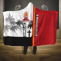 French Polynesia Armistice Day Hooded Blanket Lest We Forget Flag Style LT05 - Polynesian Pride