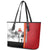 French Polynesia Armistice Day Leather Tote Bag Lest We Forget Flag Style