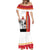 French Polynesia Armistice Day Mermaid Dress Lest We Forget Flag Style