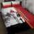 French Polynesia Armistice Day Quilt Bed Set Lest We Forget Flag Style